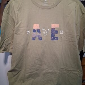 American Eagle Olive Graphic T-Shirt